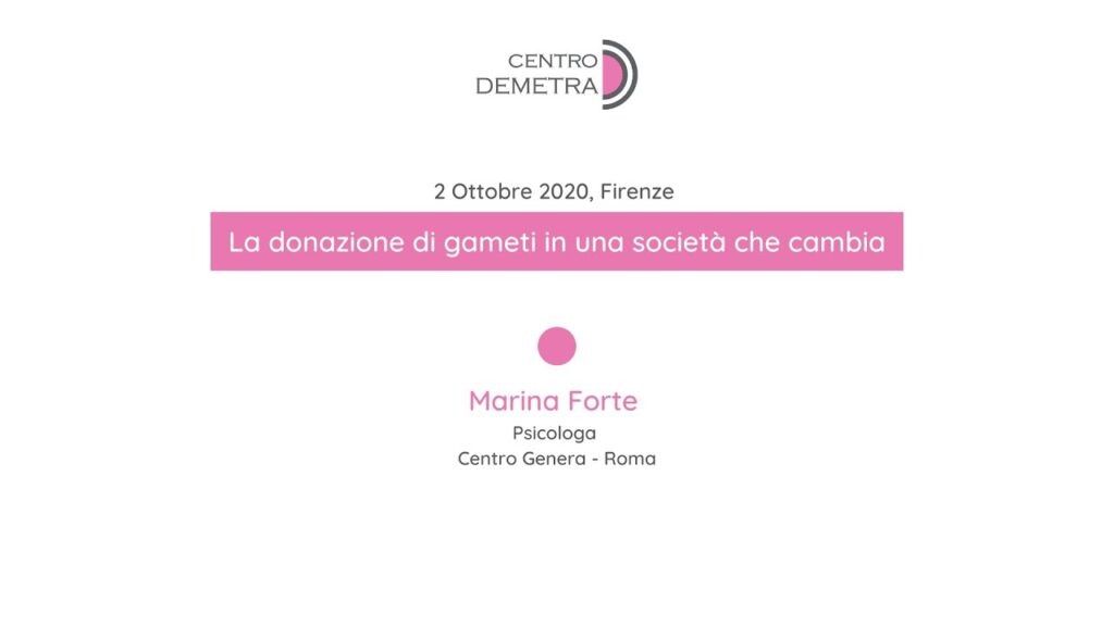 Marina Forte, psicologa, Centro Genera – Roma – Centro Demetra